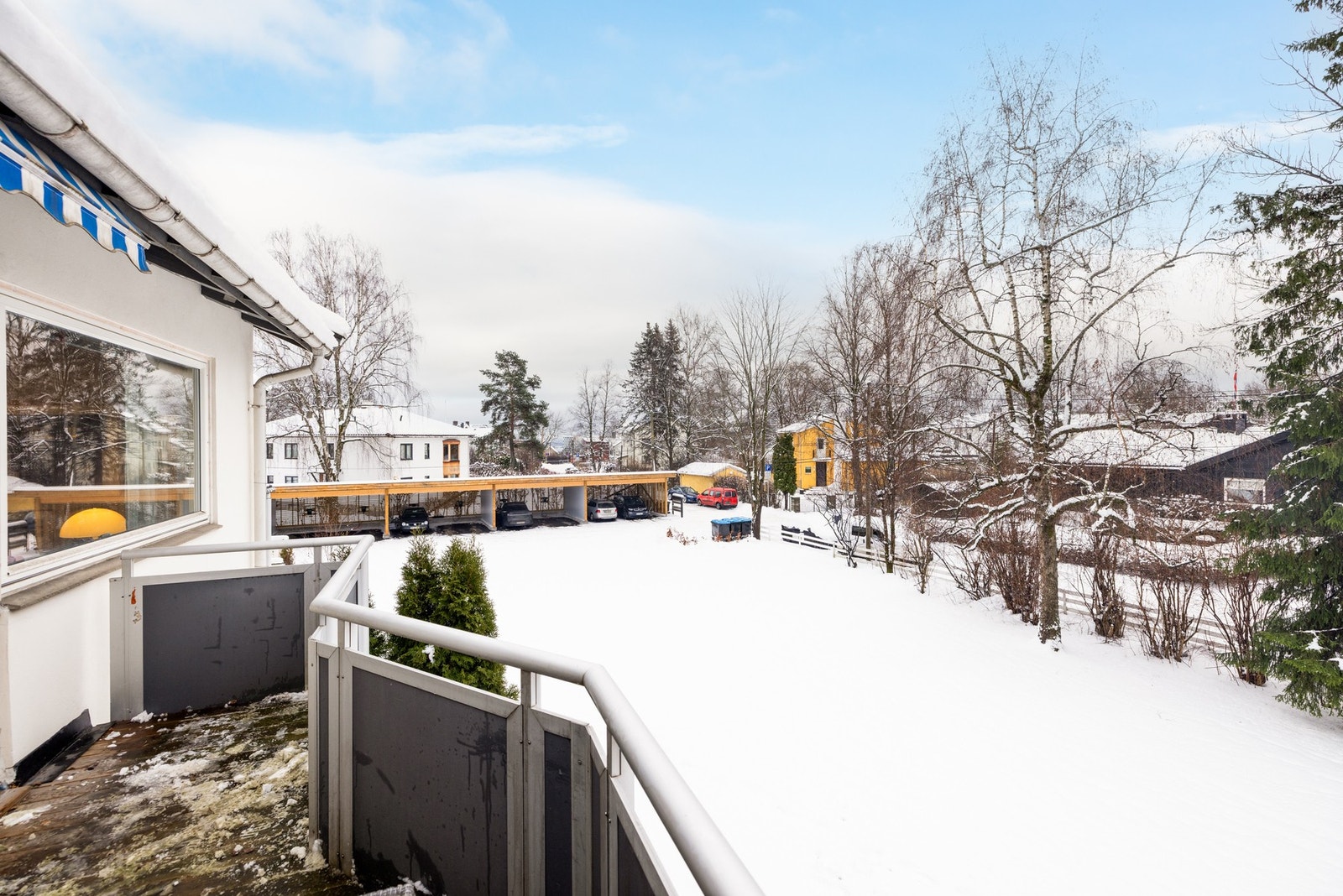 Fint utsyn fra balkongen. Galleribilde