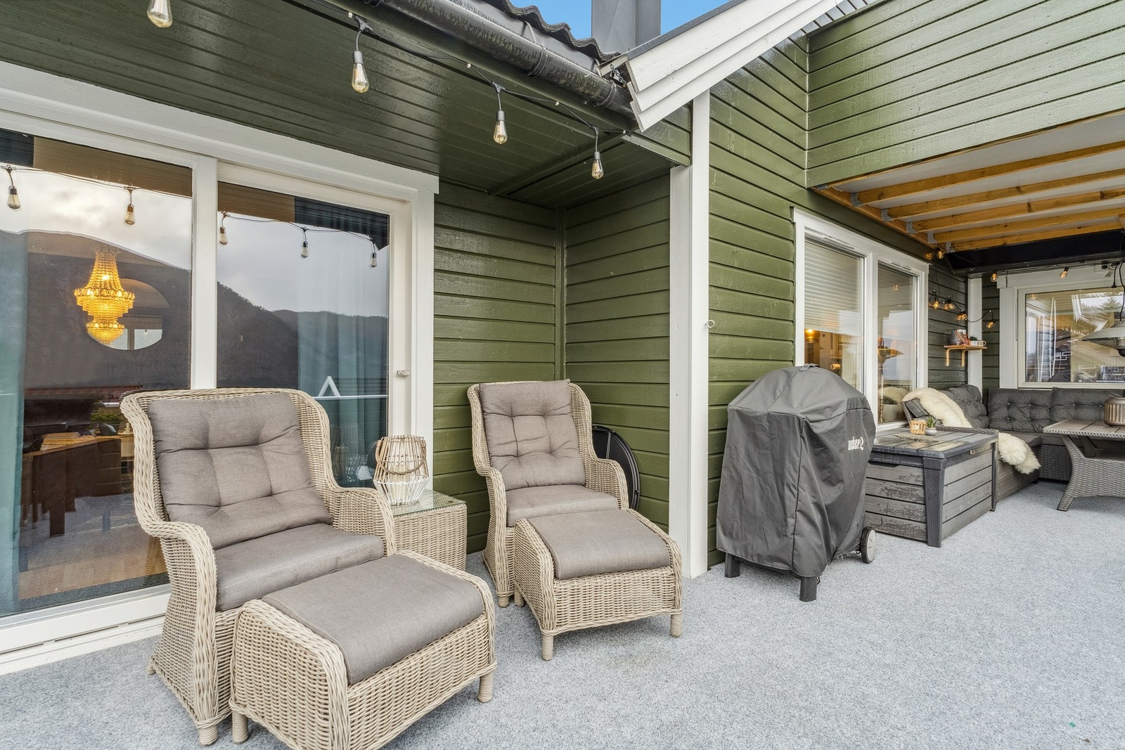 - Verandaen kan tilby flere koselige uteområder - Galleribilde