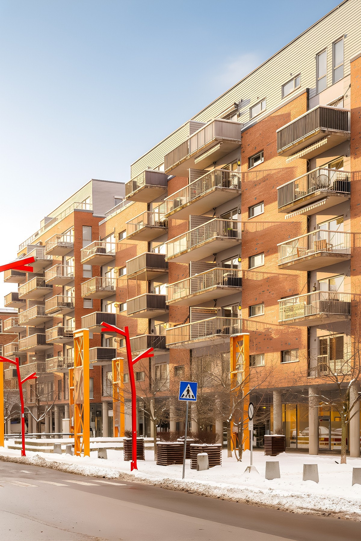 Boligens fasade. Galleribilde