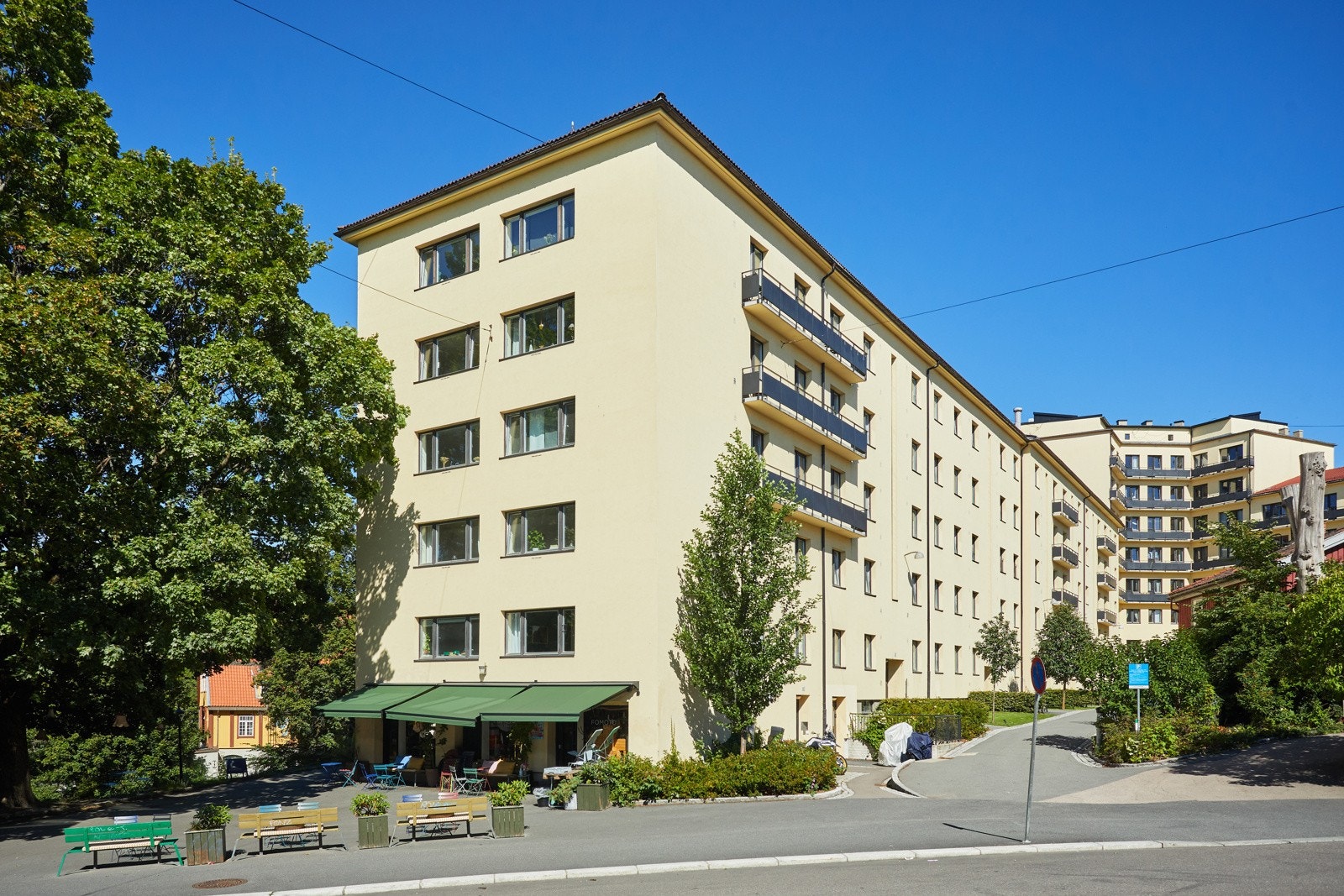 Pen og godt vedlikeholdt fasade. Galleribilde