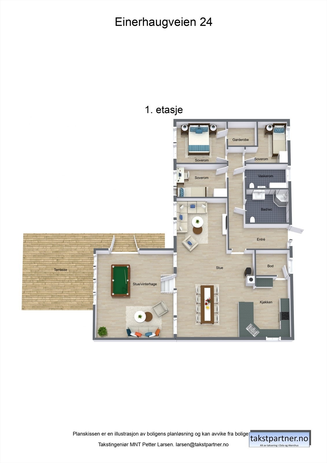 Plantegning 1. etasje. Galleribilde