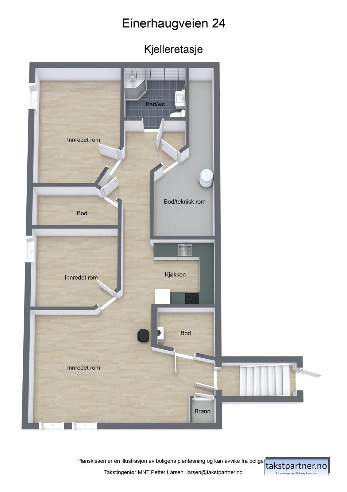 Plantegning kjeller. Galleribilde