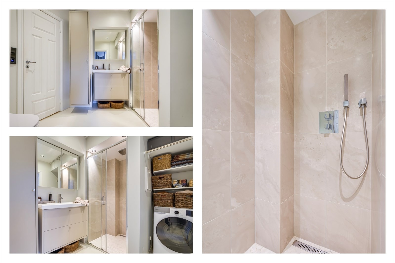 Plassbygd vaskesøyle med skapinnredning Galleribilde