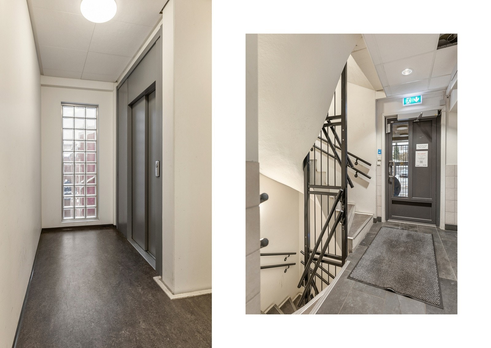 Inngangsparti og heis. Galleribilde