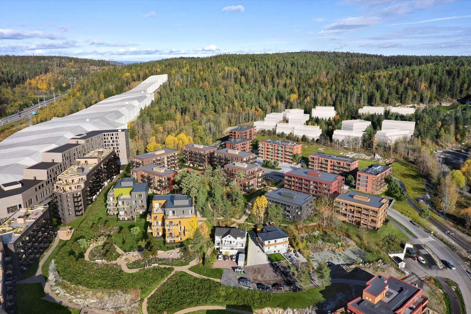 Eiendommen ligger i et nyere etablert og sentralt boligområde under utvikling, på Lørenskog Stasjonsby i Lørenskog kommune. Galleribilde