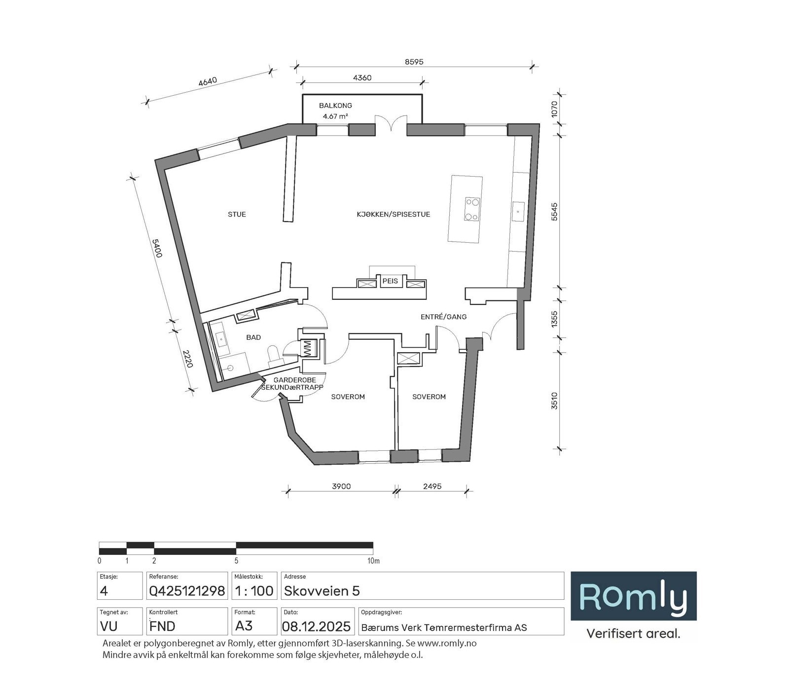 Plantegning Galleribilde
