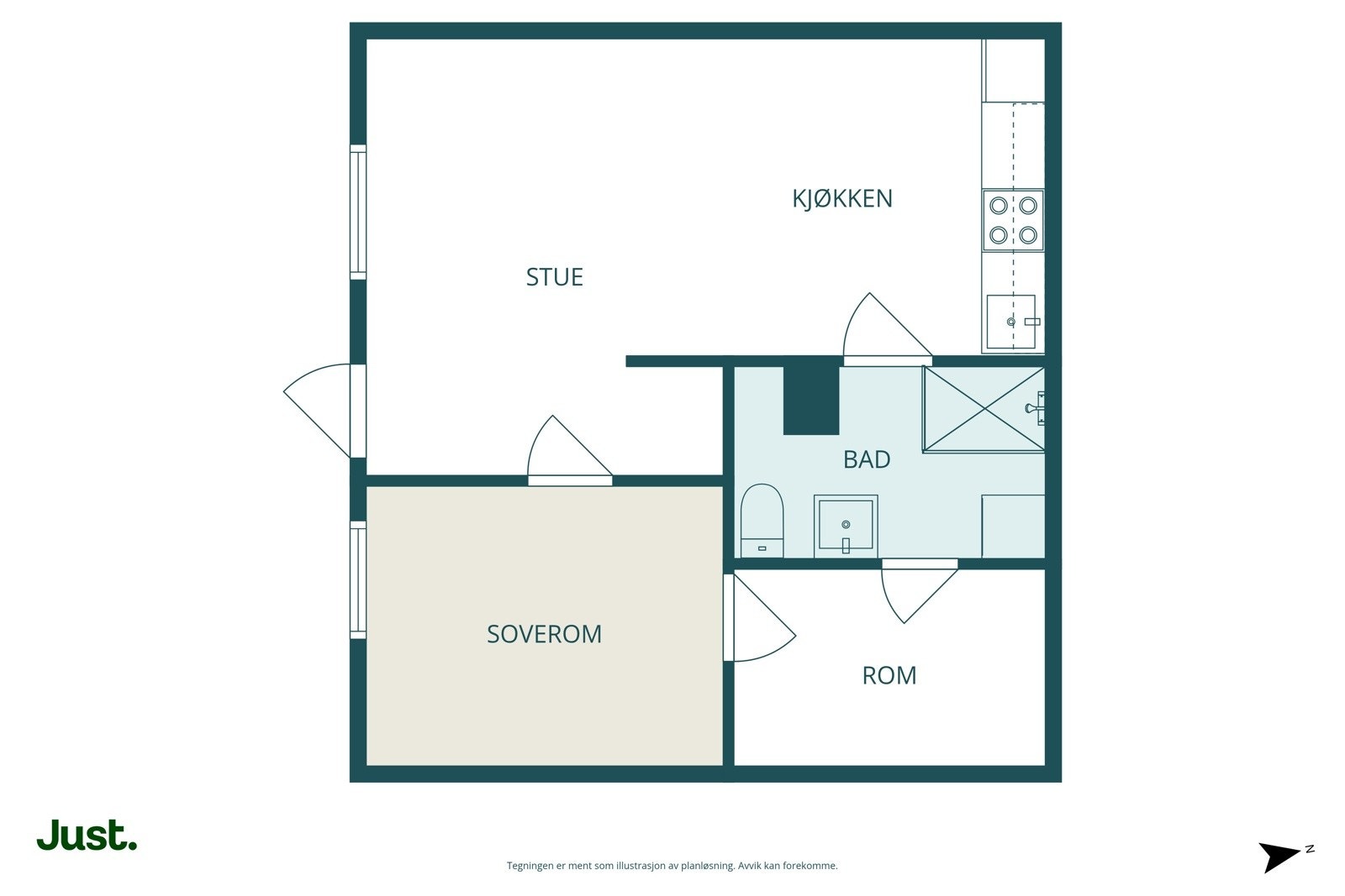 Planskisse 1.Etasje.