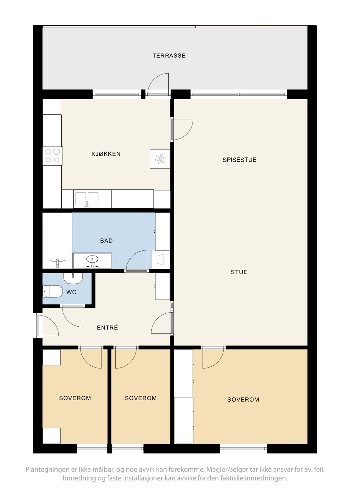 Alternativ planløsning. Galleribilde