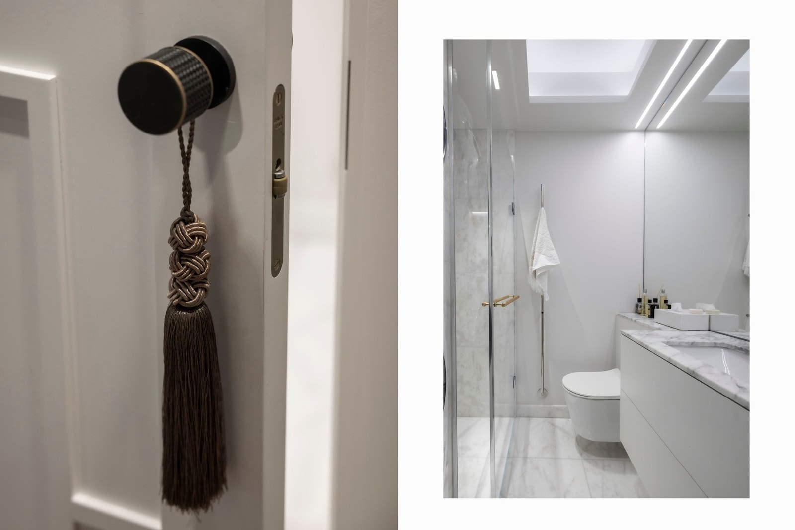 Lekkert dusjbad/wc II med opplegg for vaskemaskin og tørketrommel Galleribilde