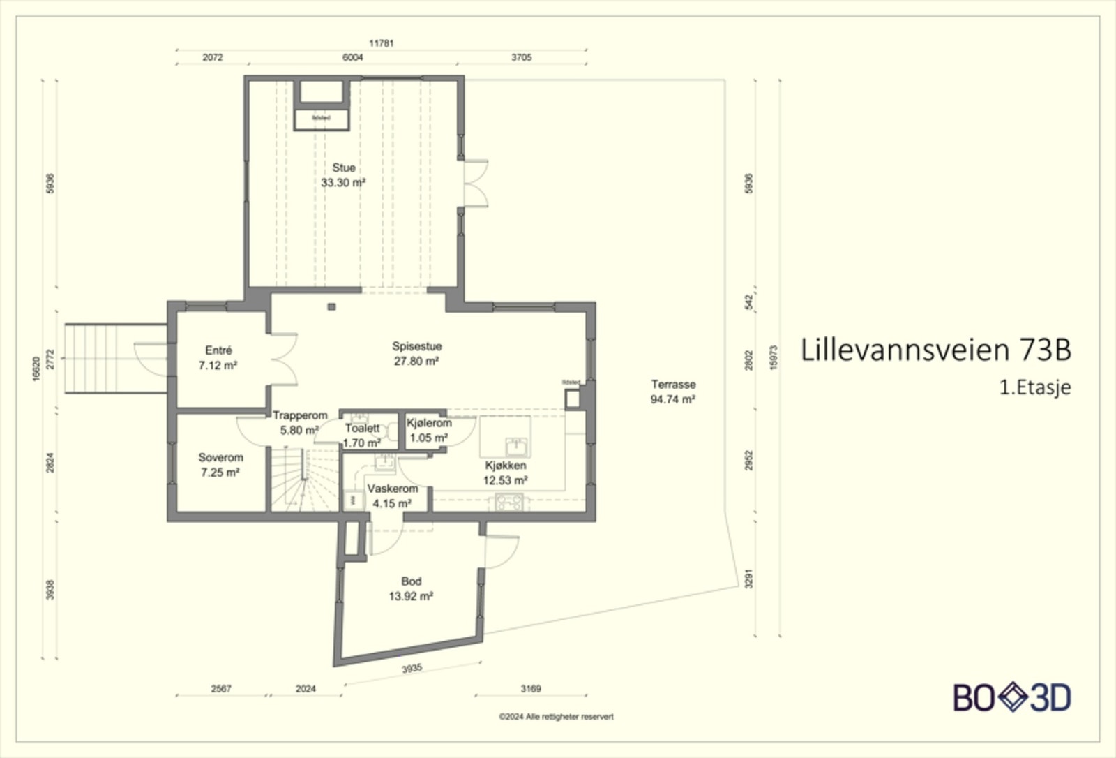Plantegning 1.etasje. Galleribilde