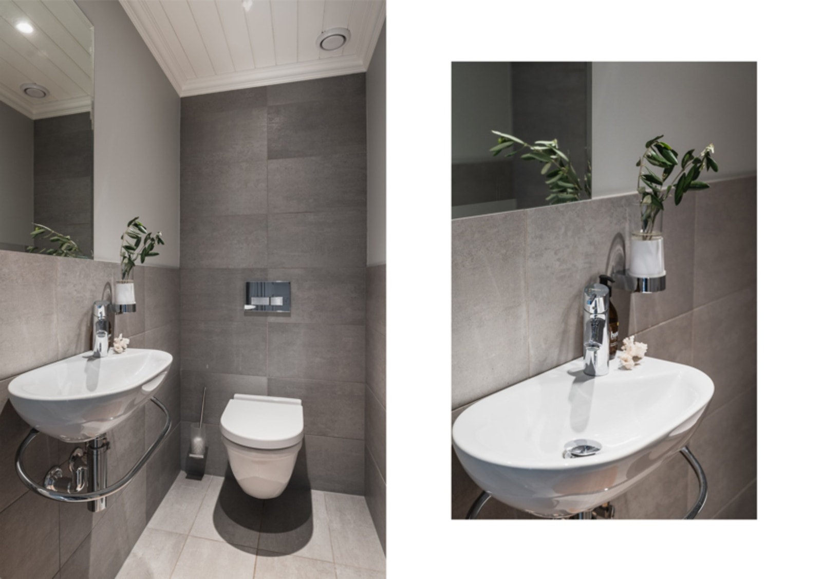 Gjestetoalett med varmekabler. Galleribilde