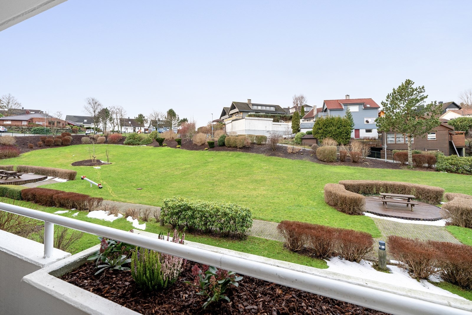 Utsikt fra balkong Galleribilde