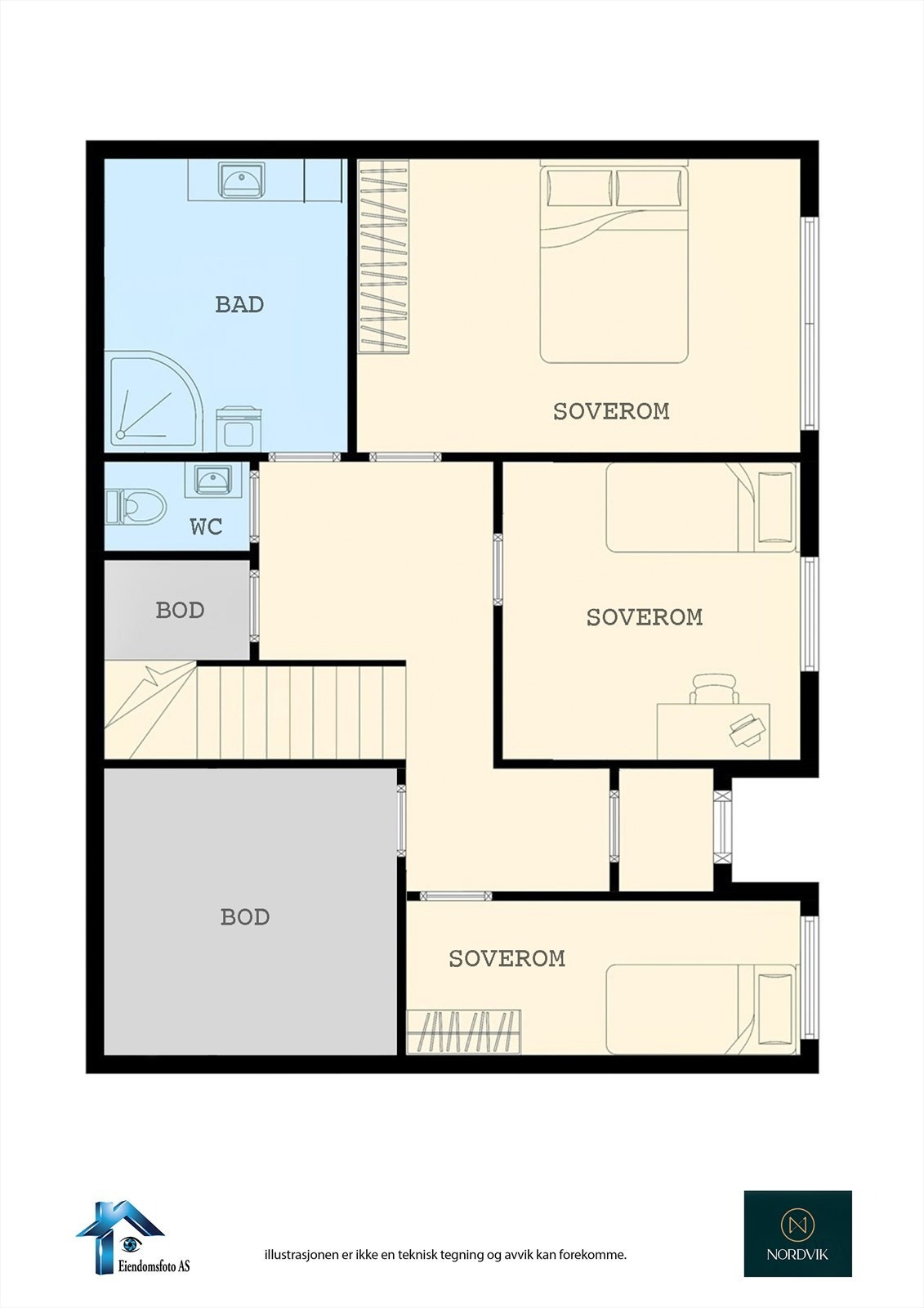 Planskisse 4. Etasje Galleribilde