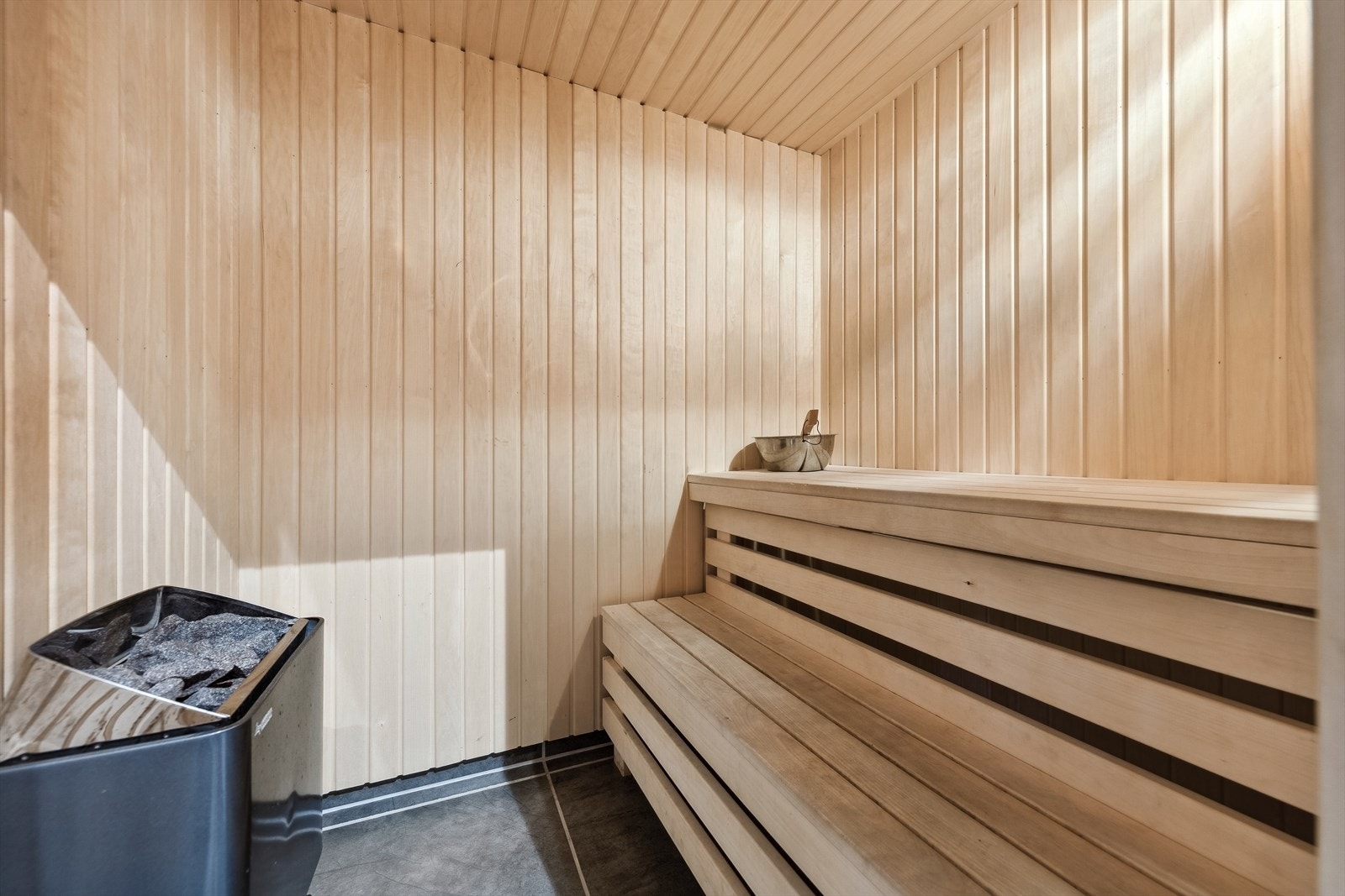 Badstue i hyttas første etasje. Galleribilde