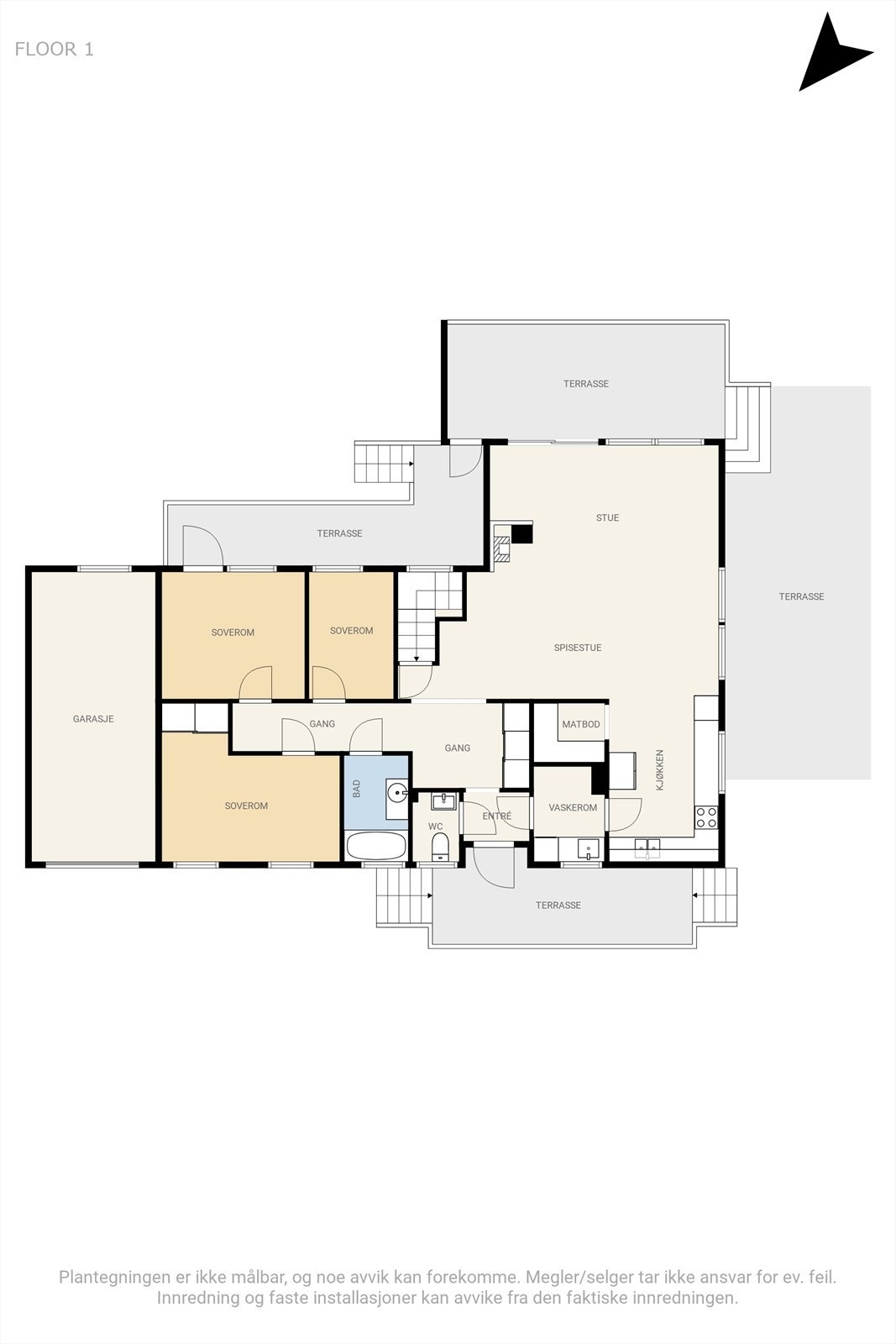 Plantegning - 1. etasje Galleribilde