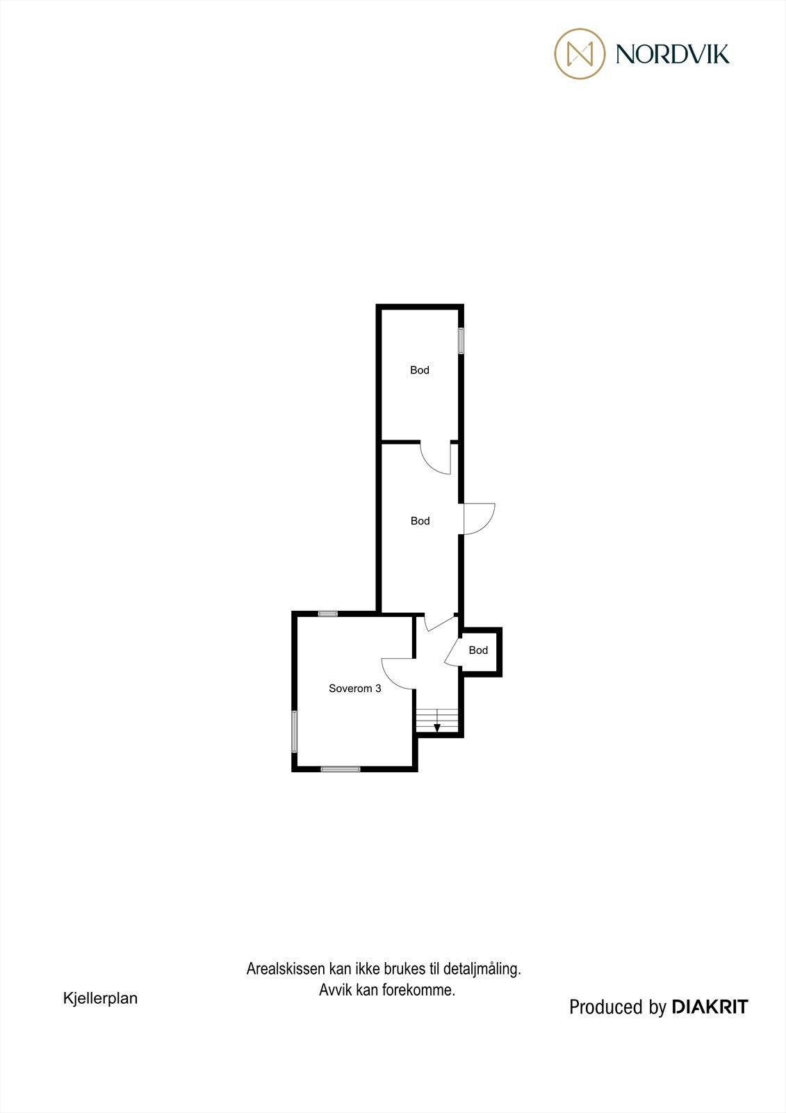 Plantegning - kjeller. Galleribilde