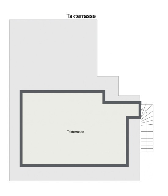 Plantegning takterrasse. Galleribilde