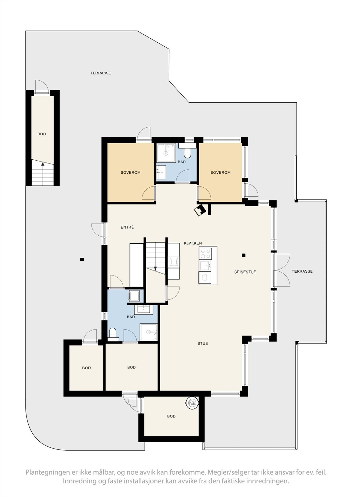 Plantegning 1 . etasje Galleribilde