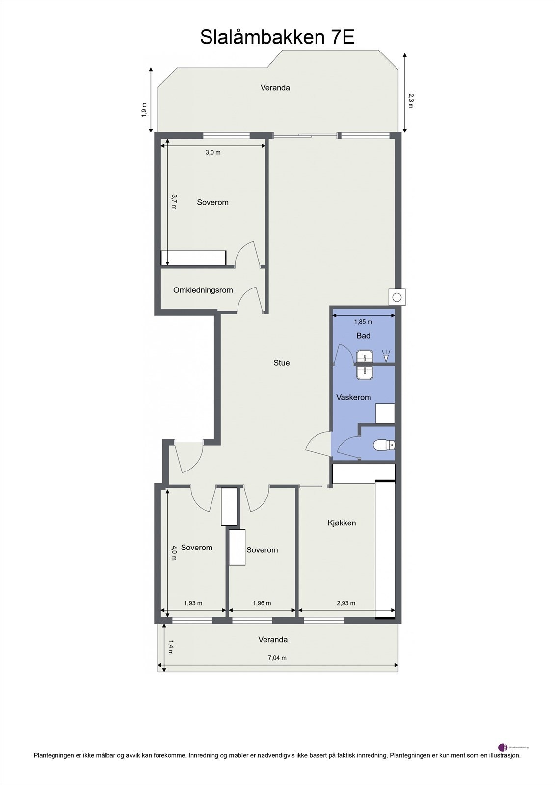 Plantegning 3.etasje. Galleribilde