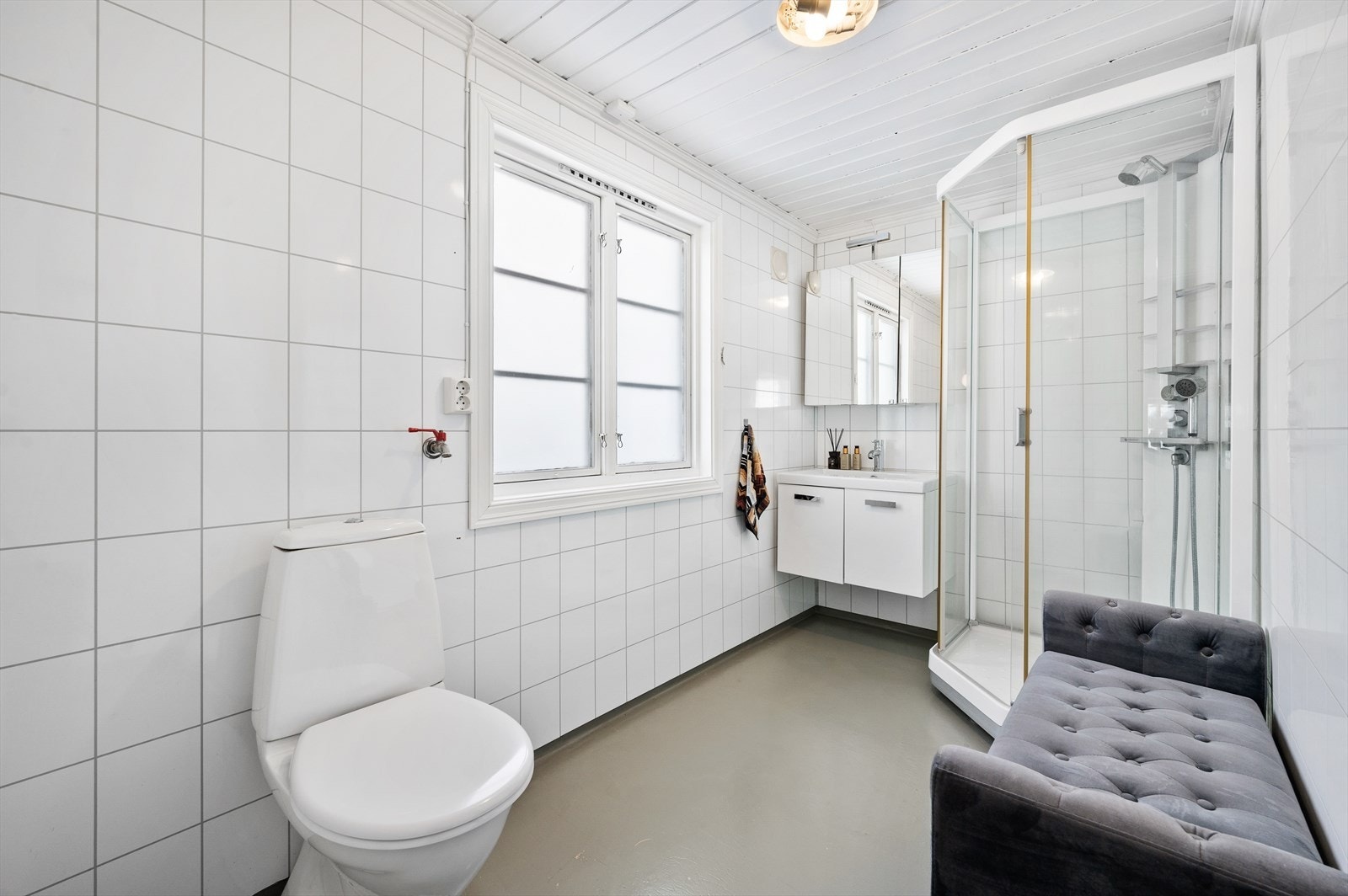 Dusjbad med varmekabler Galleribilde