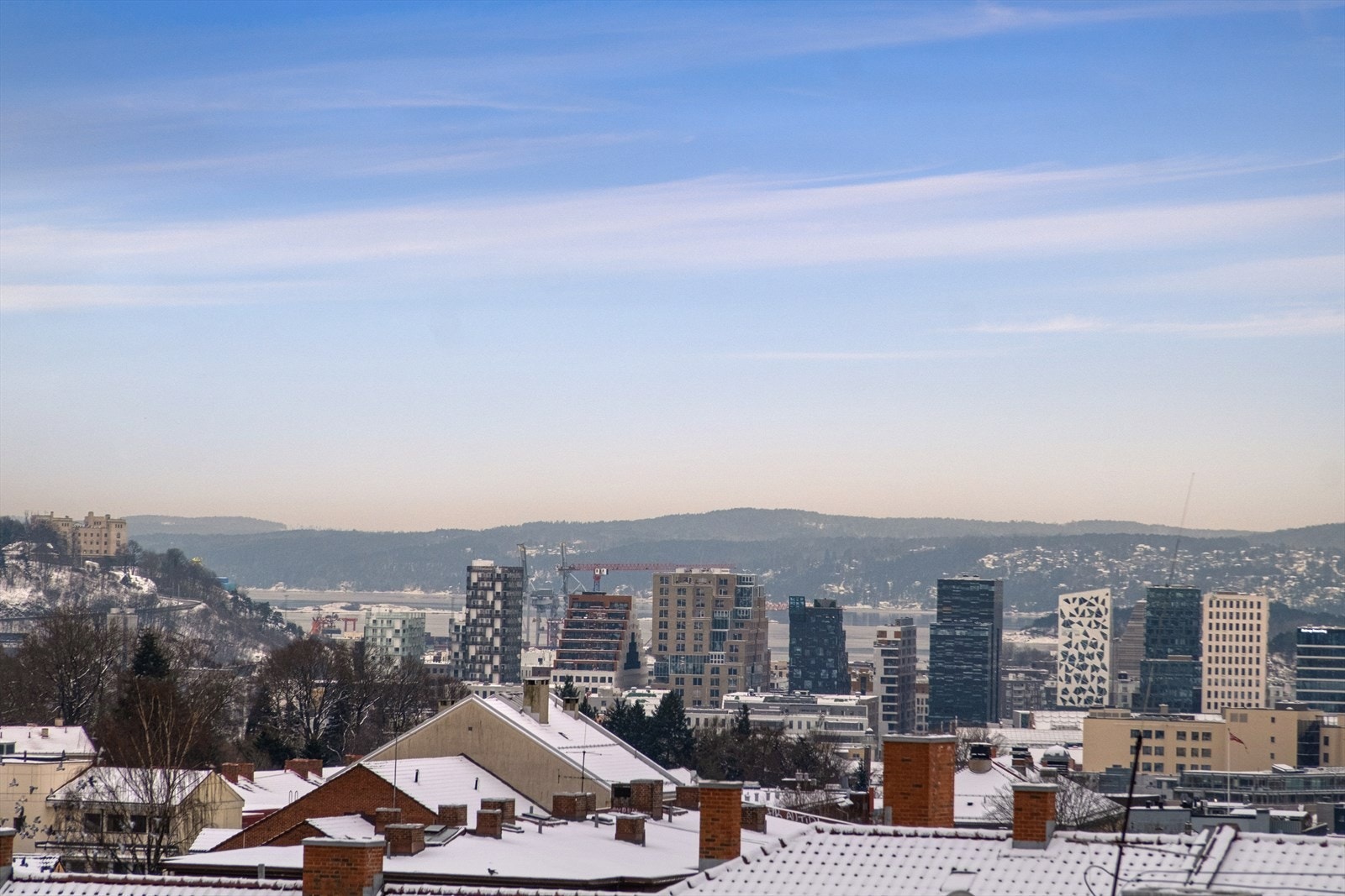 Flott utsikt mot Barcode og Oslofjorden. Galleribilde