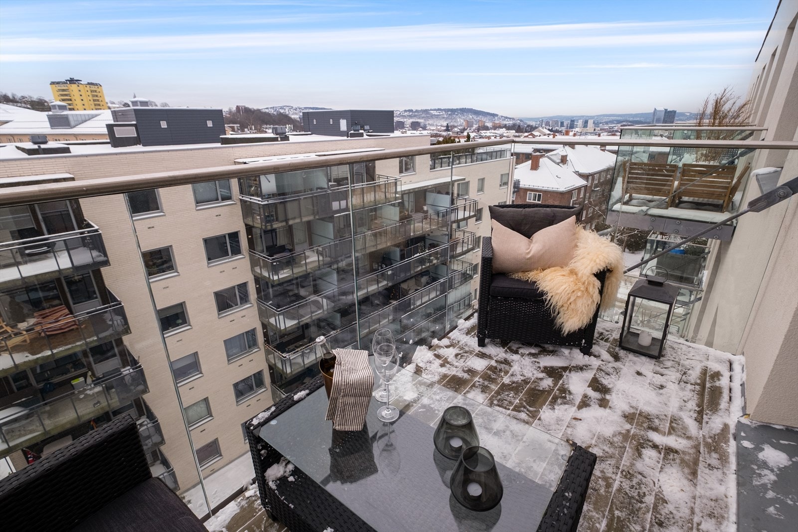 Balkong på 5 kvm. Galleribilde