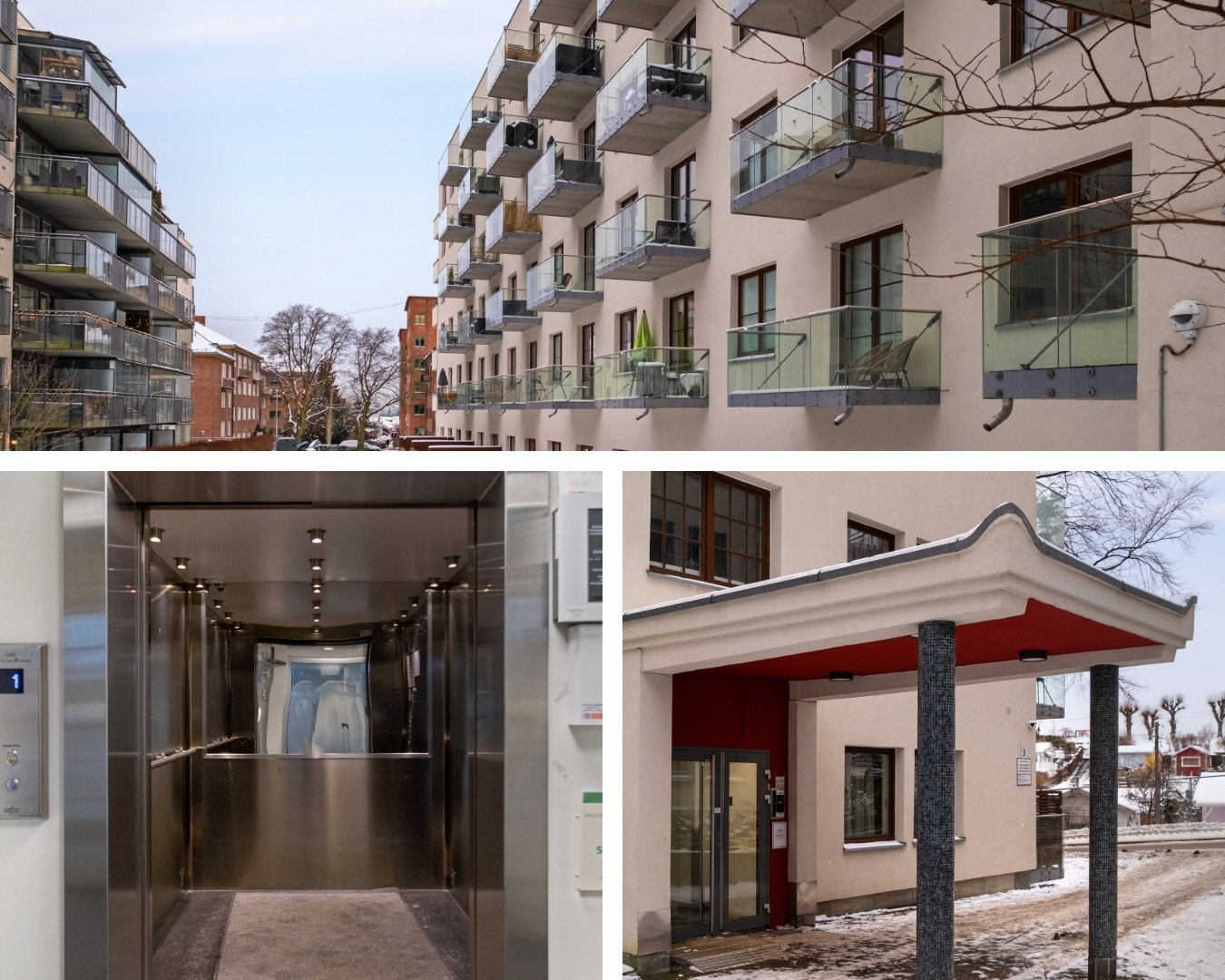 Bygget er gjort om til leiligheter i 2010. Det er heisadkomst. Galleribilde