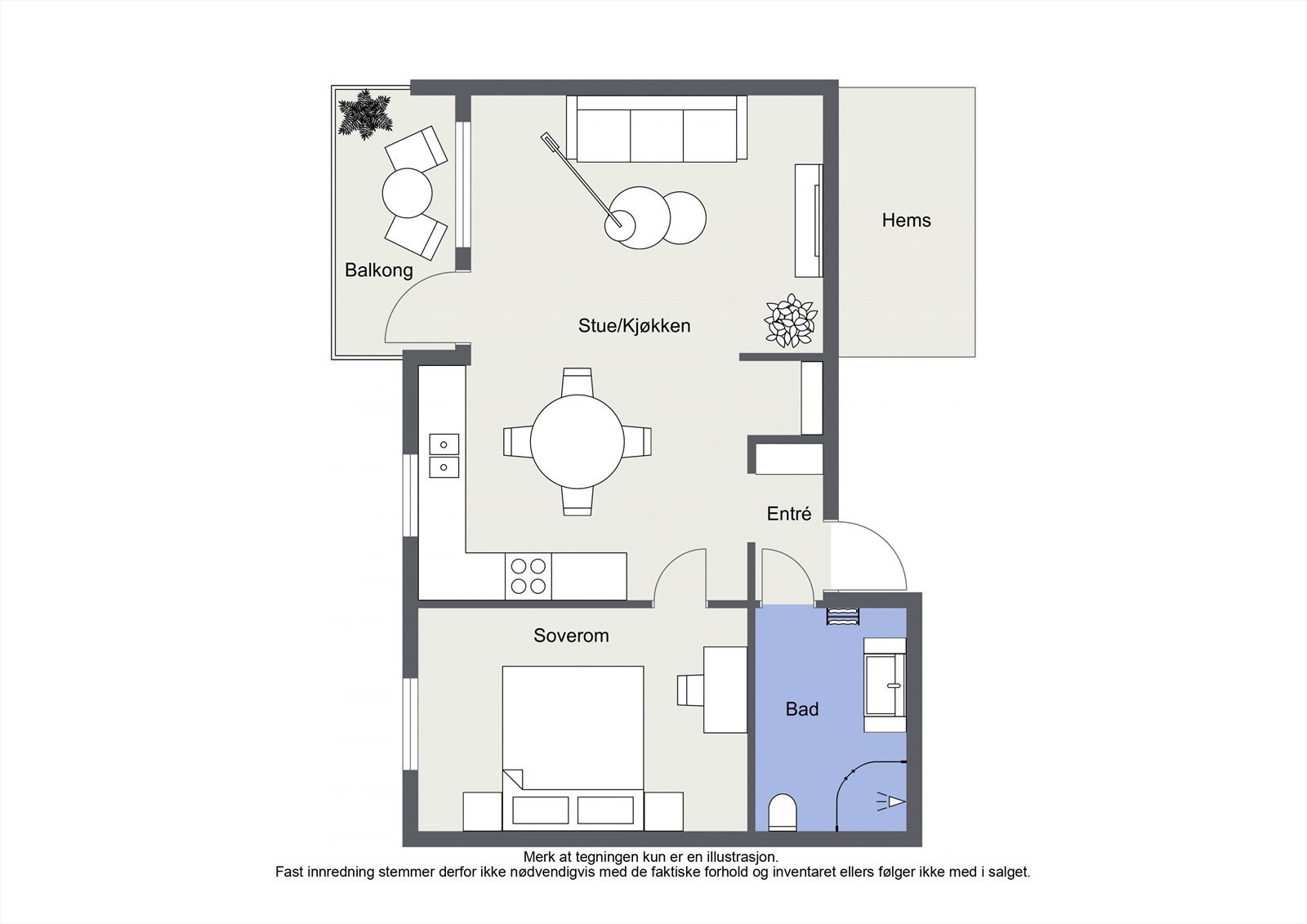 Plantegning 3. Etasje Galleribilde