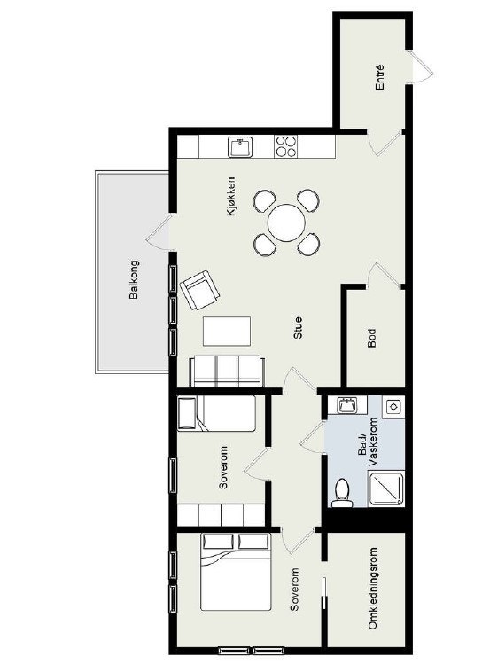 Plantegning Galleribilde