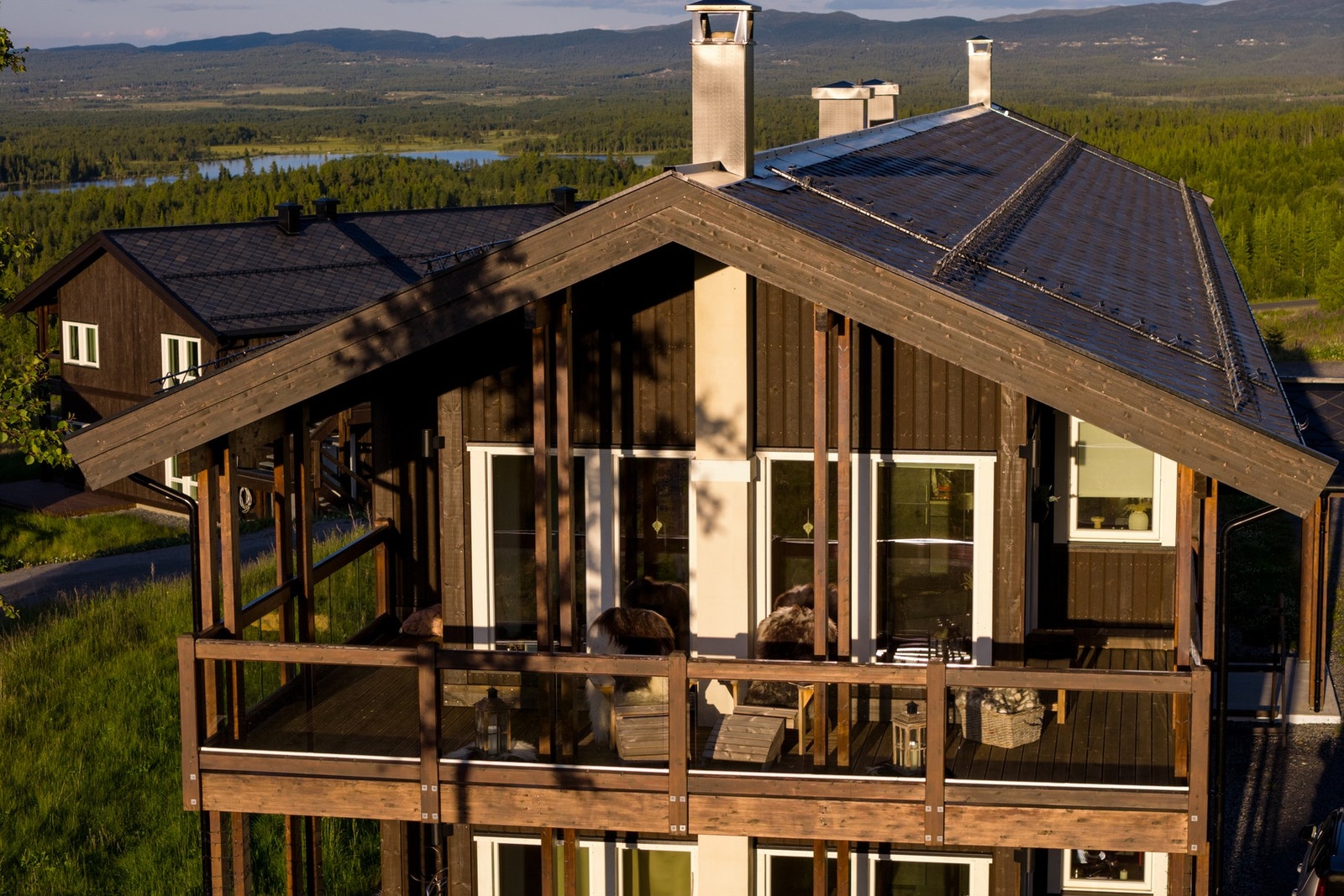 Overbygd terrasse. Galleribilde