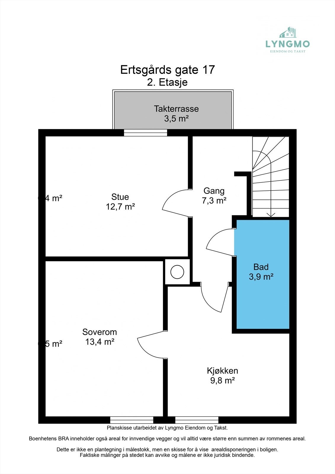 Planskisse 2. etasje Galleribilde