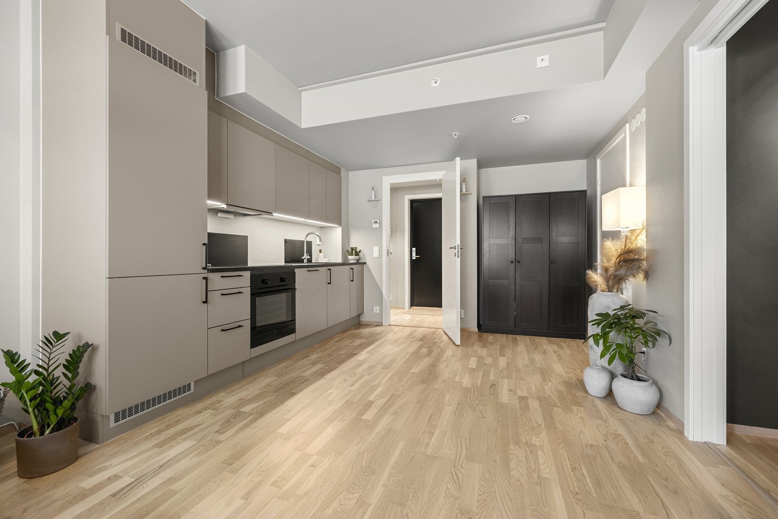 Leiligheten har en god flyt mellom de ulike sonene. Galleribilde