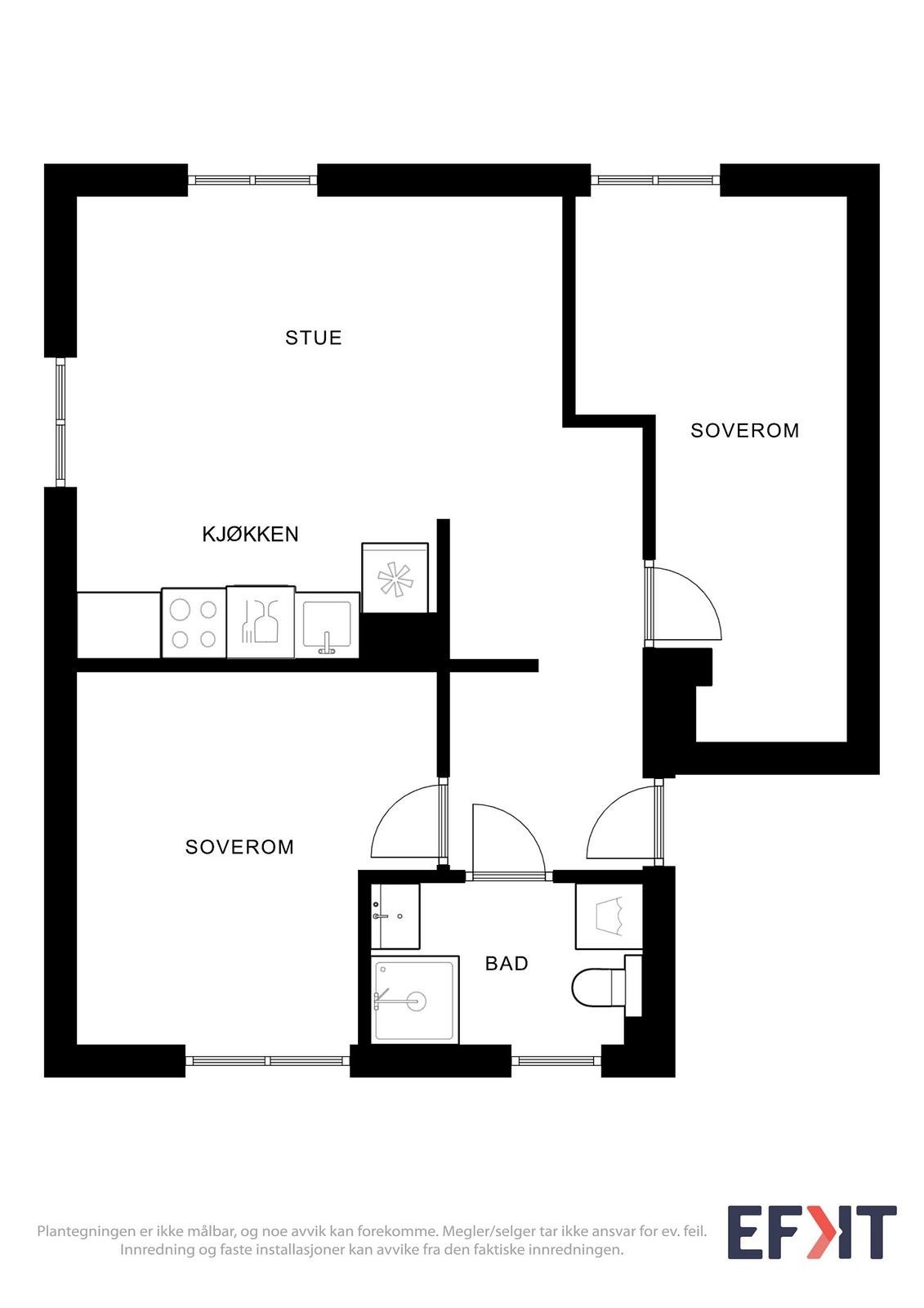 Plantegning Galleribilde