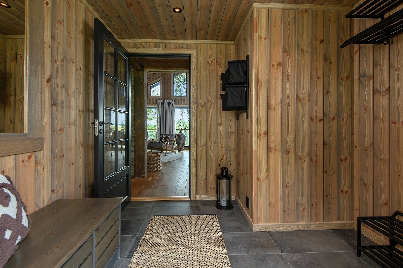 Bilde fra vår visningshytte på Norsk Hyttesenter, Hellerudsletta Galleribilde