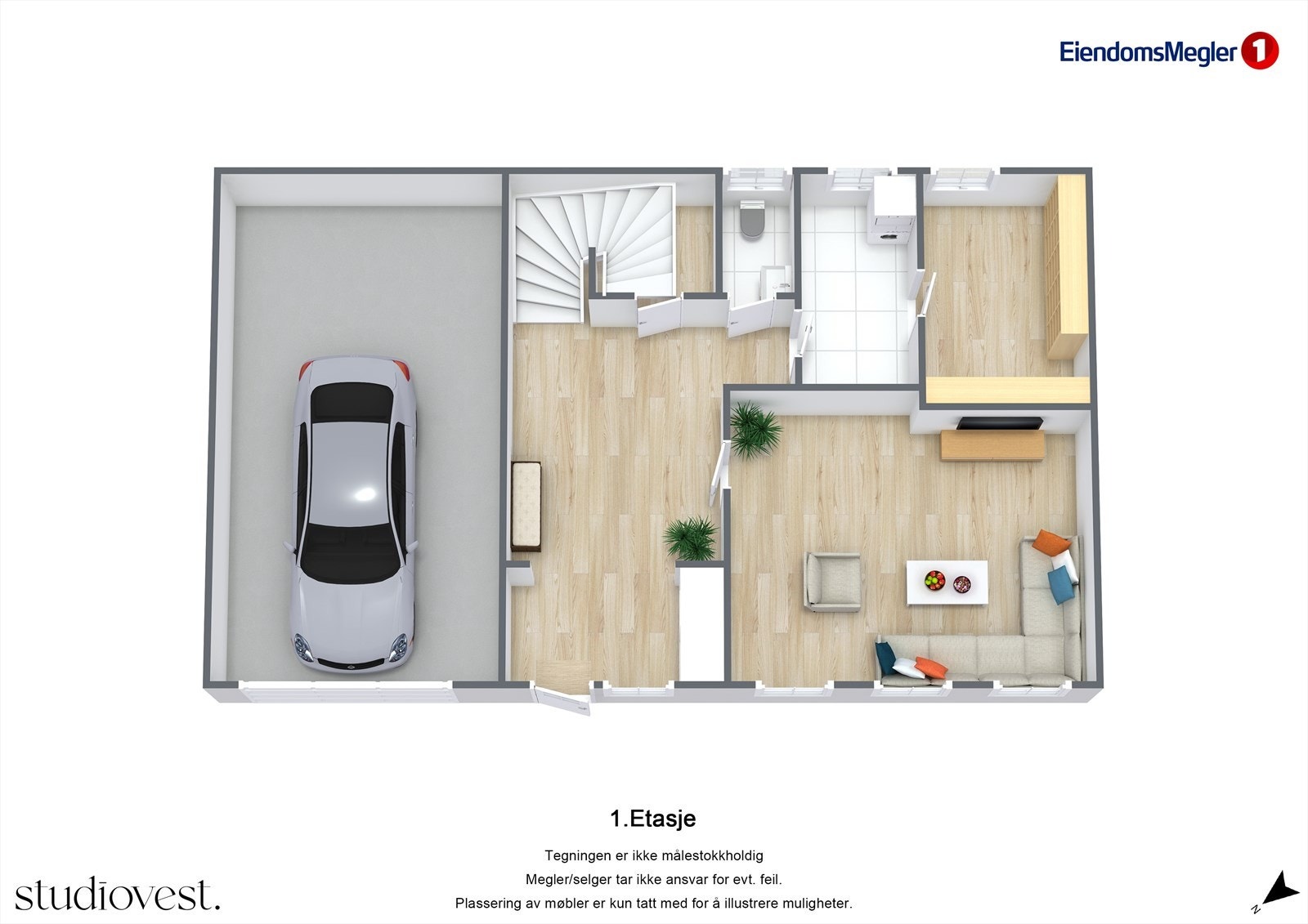 Planskisse 3D Galleribilde