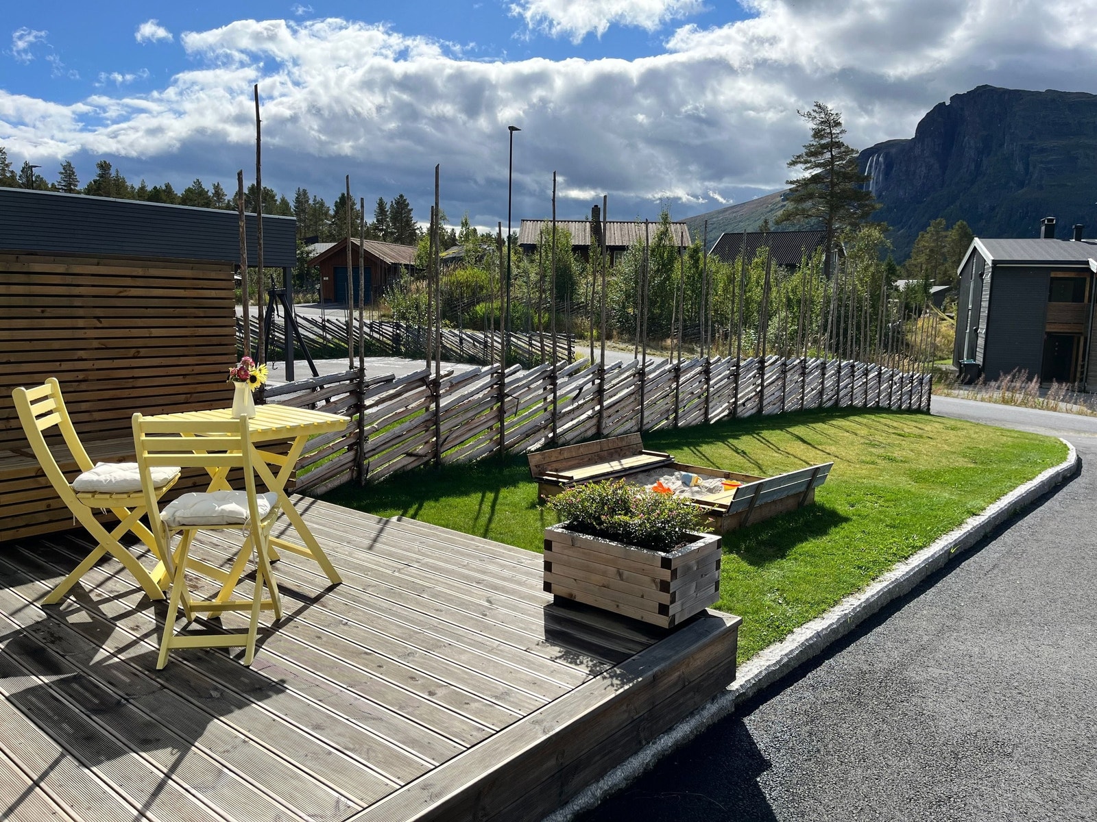 Deilig uteplass. Galleribilde