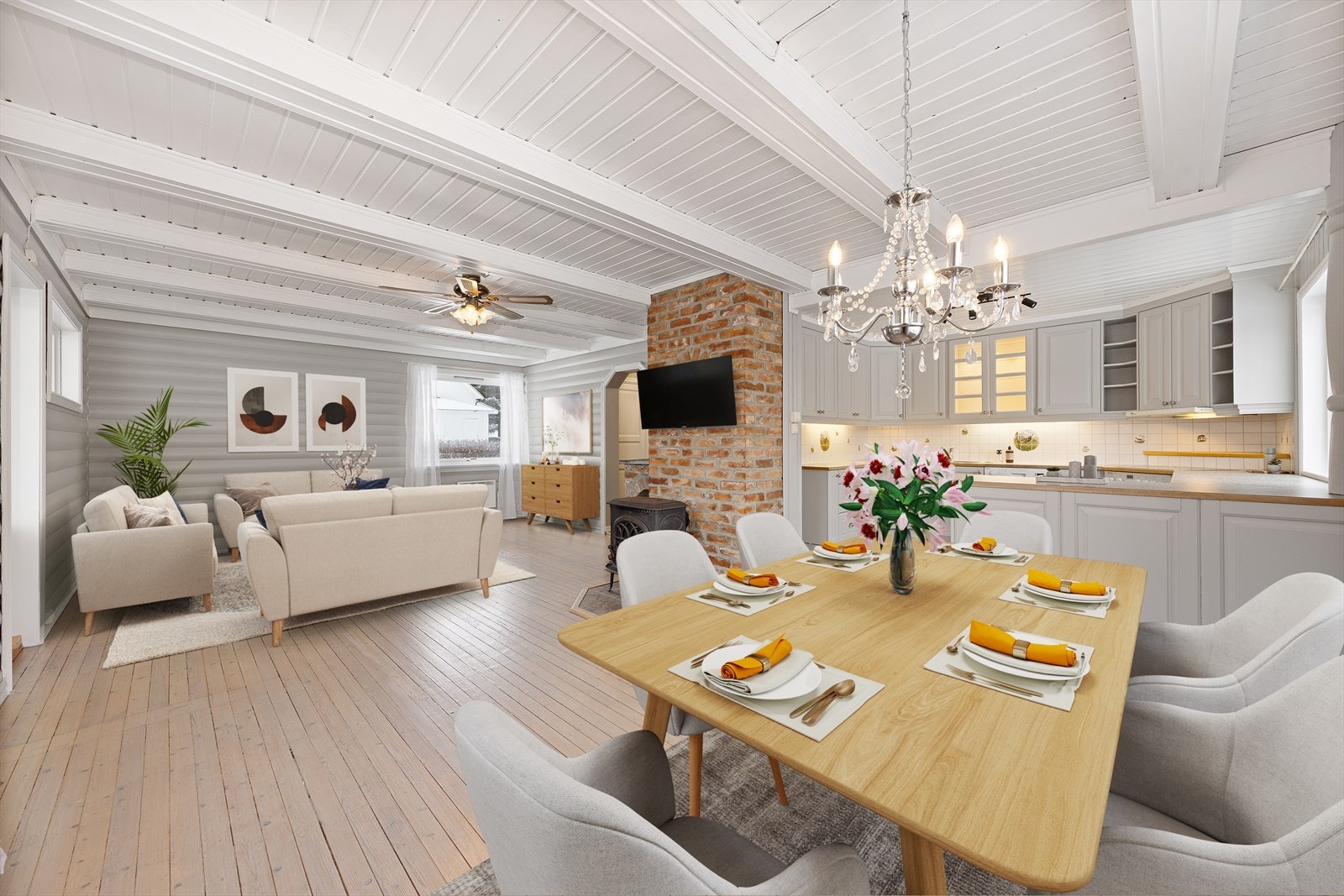 Boligen er opprinnelig bygget i 1950 (digital styling). Galleribilde