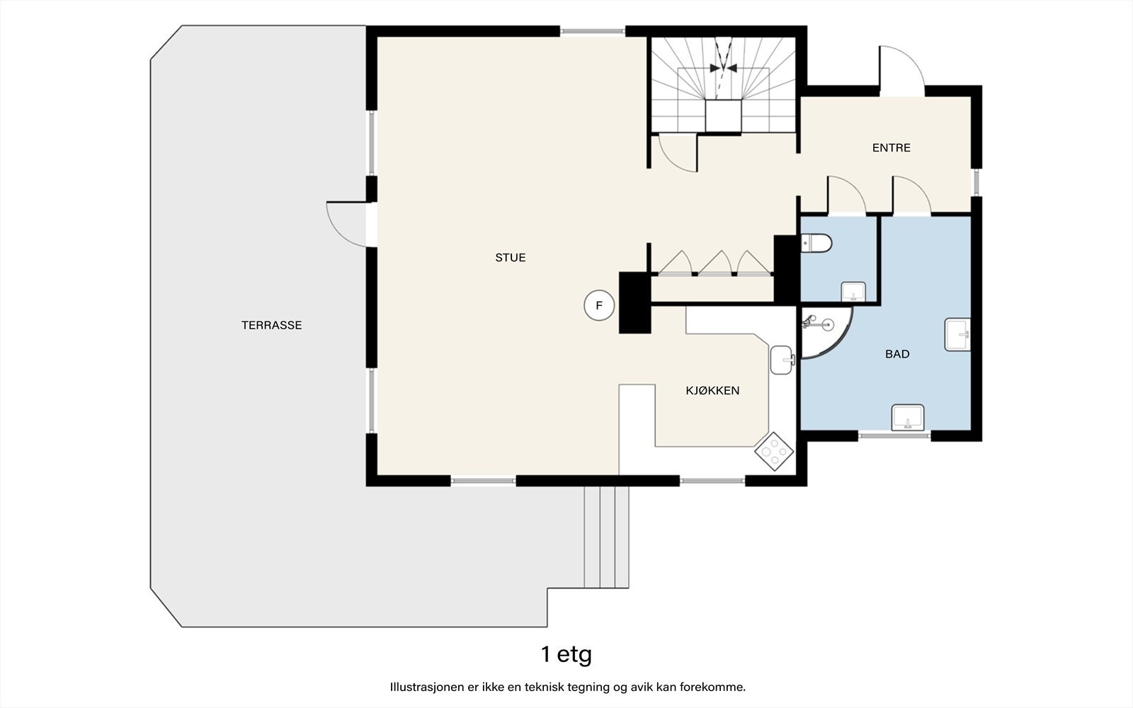 Plantegning 1.etasje. Galleribilde