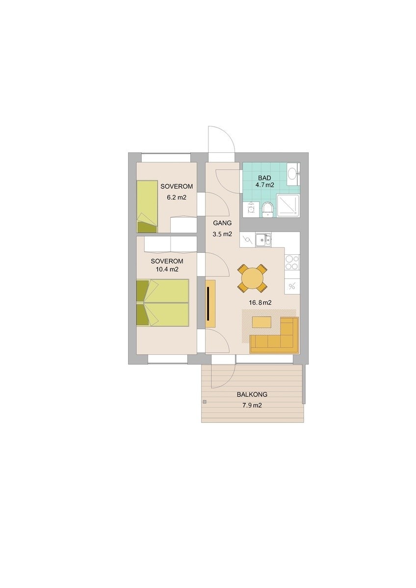 Plantegning (avvik kan forekomme) Galleribilde