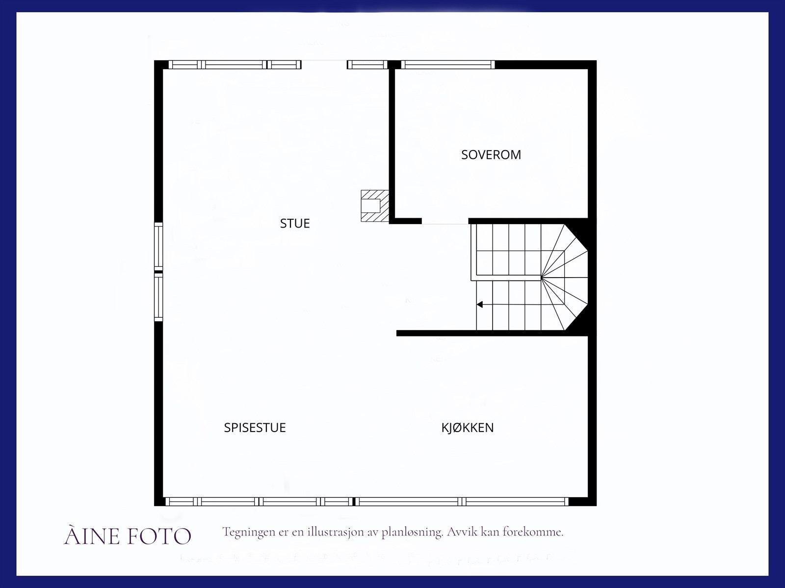 - Plantegning hovedetasje - Galleribilde