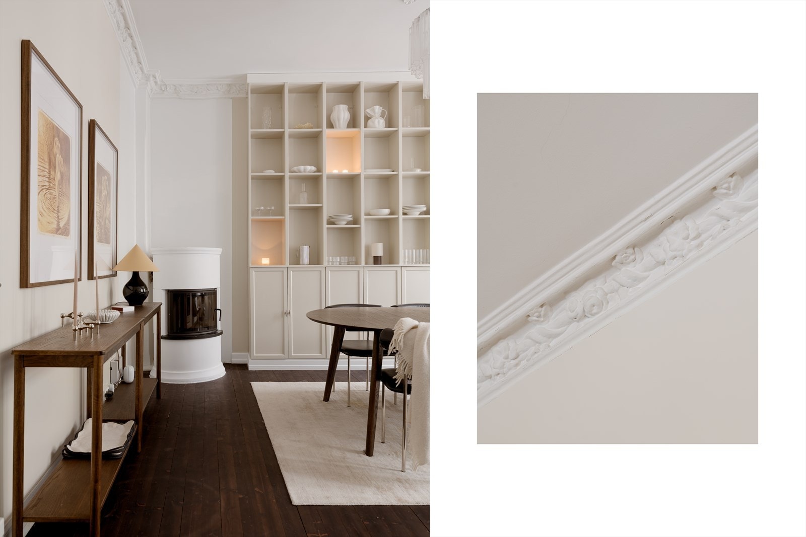 Leiligheten ligger fint til i 2.etasje i en av områdets godt bevarte klassiske bygårder. Galleribilde