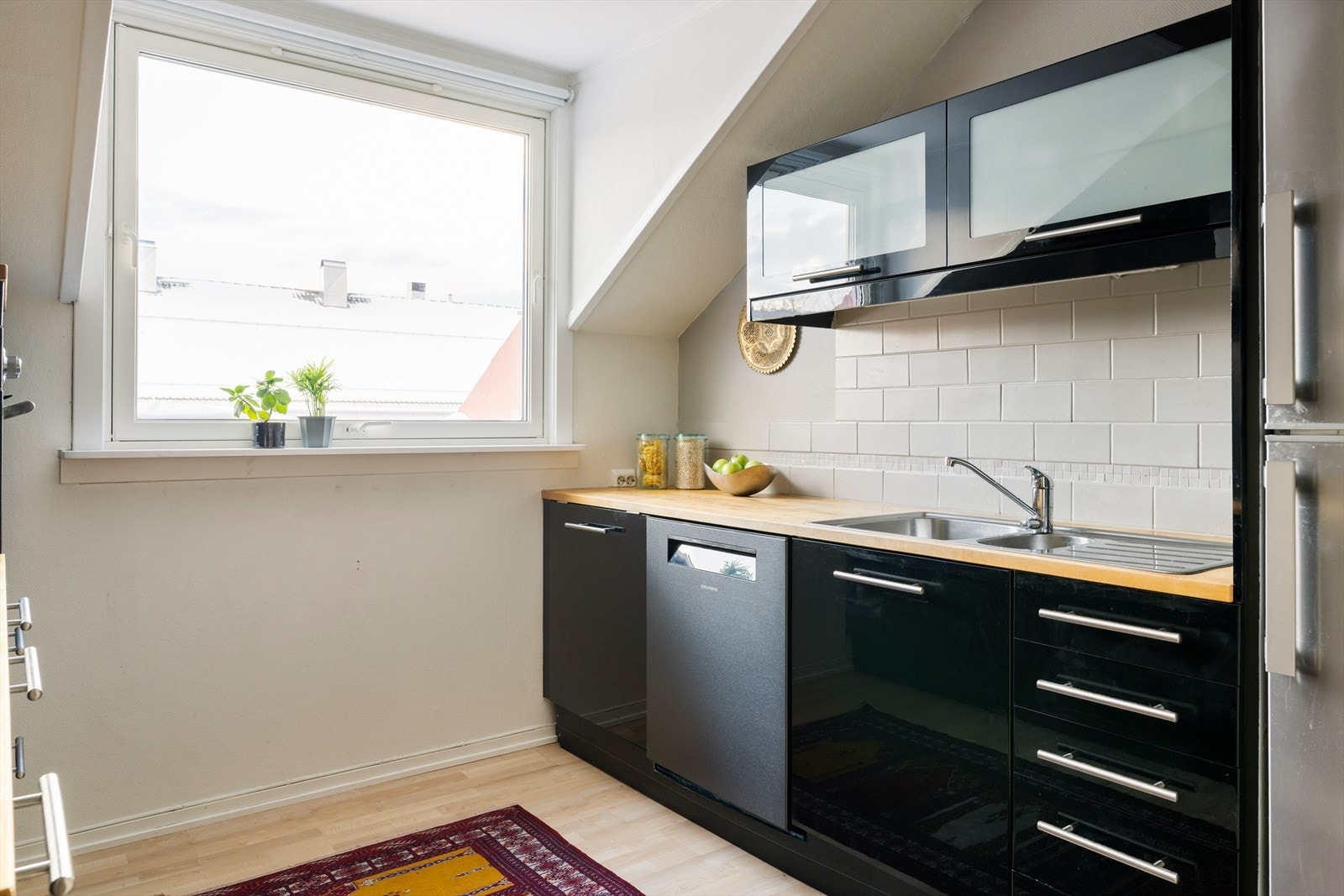 Kjøkkenets størrelse er på 9 m². Galleribilde