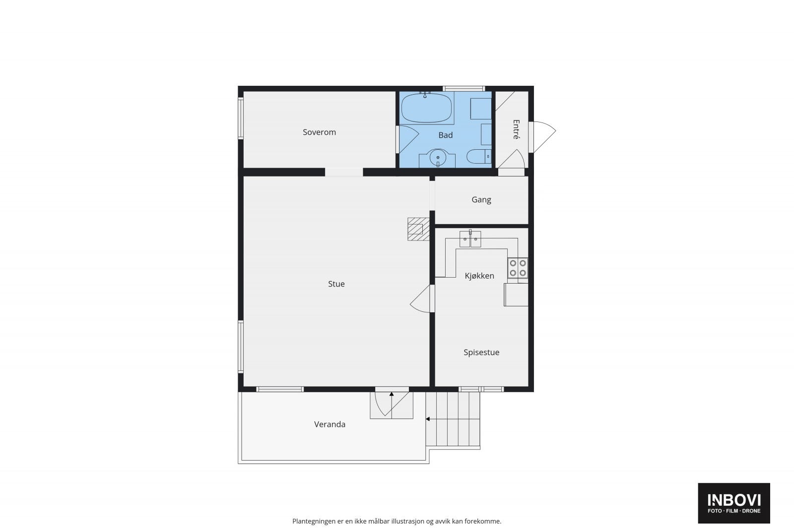 Plantegning 1.etg Galleribilde
