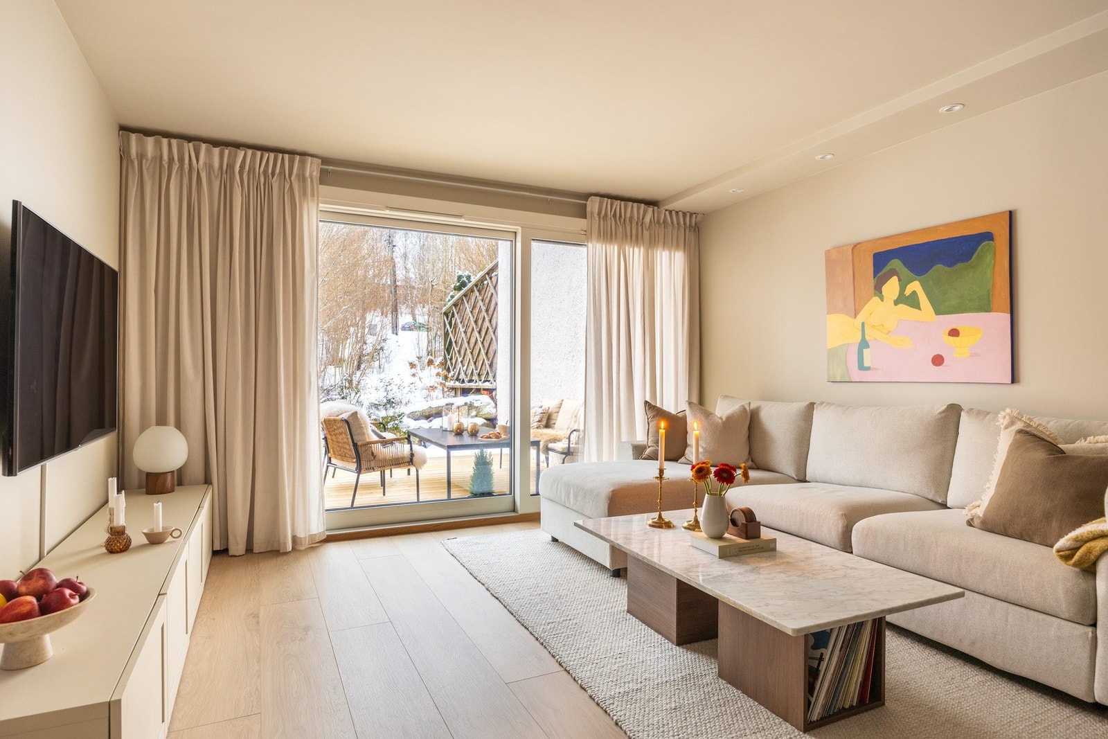 Leiligheten er totaloppusset i 2025 og har moderne standard. Galleribilde