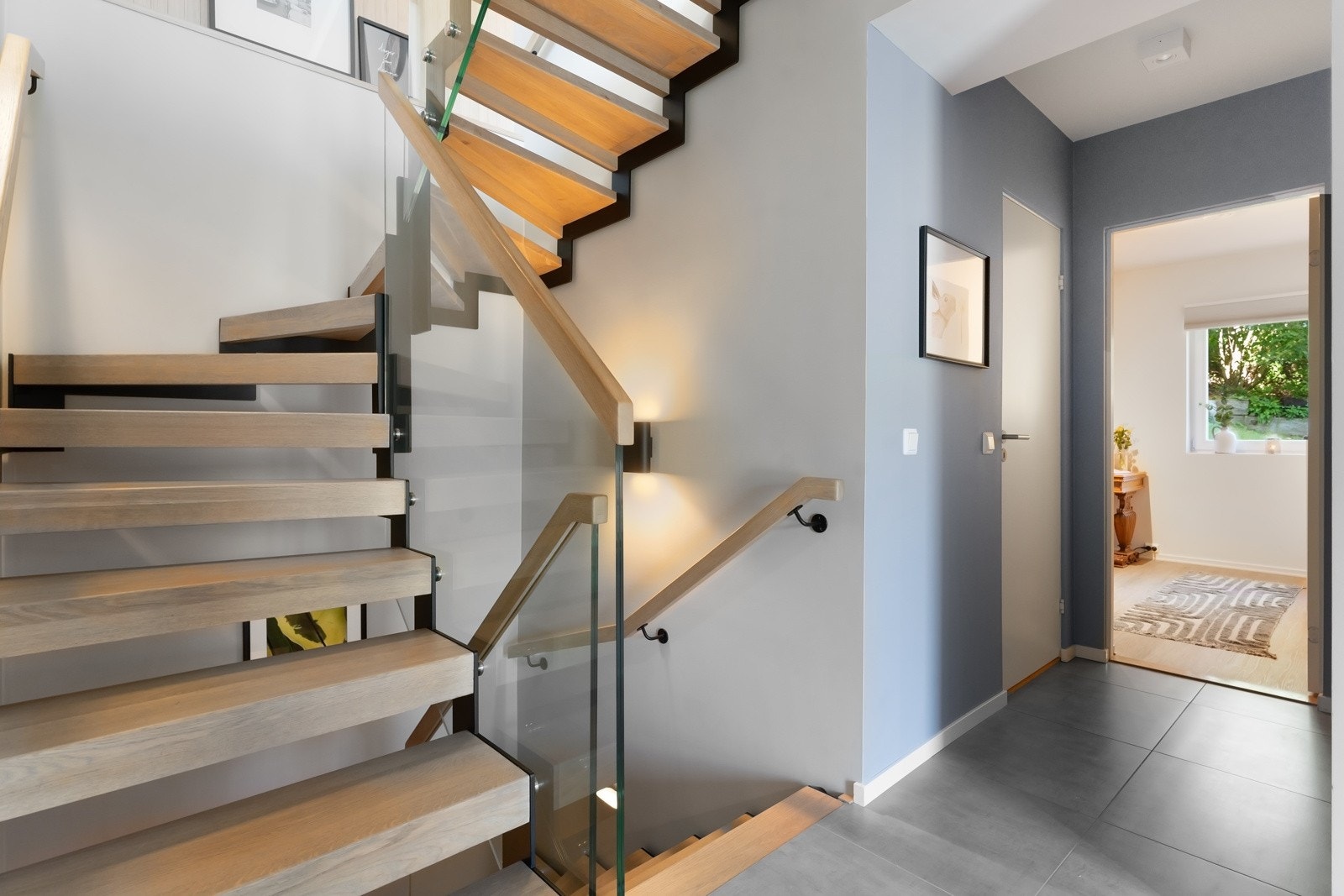 Pent opparbeidet trappeløp fornyet i løpet av de siste årene. Galleribilde