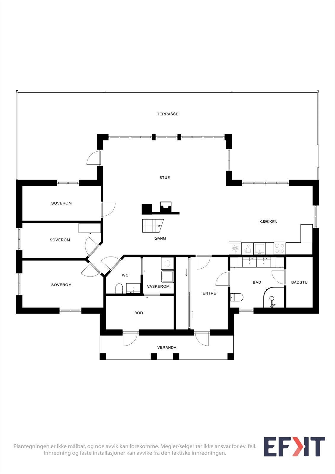 Plantegning hovedplan Galleribilde