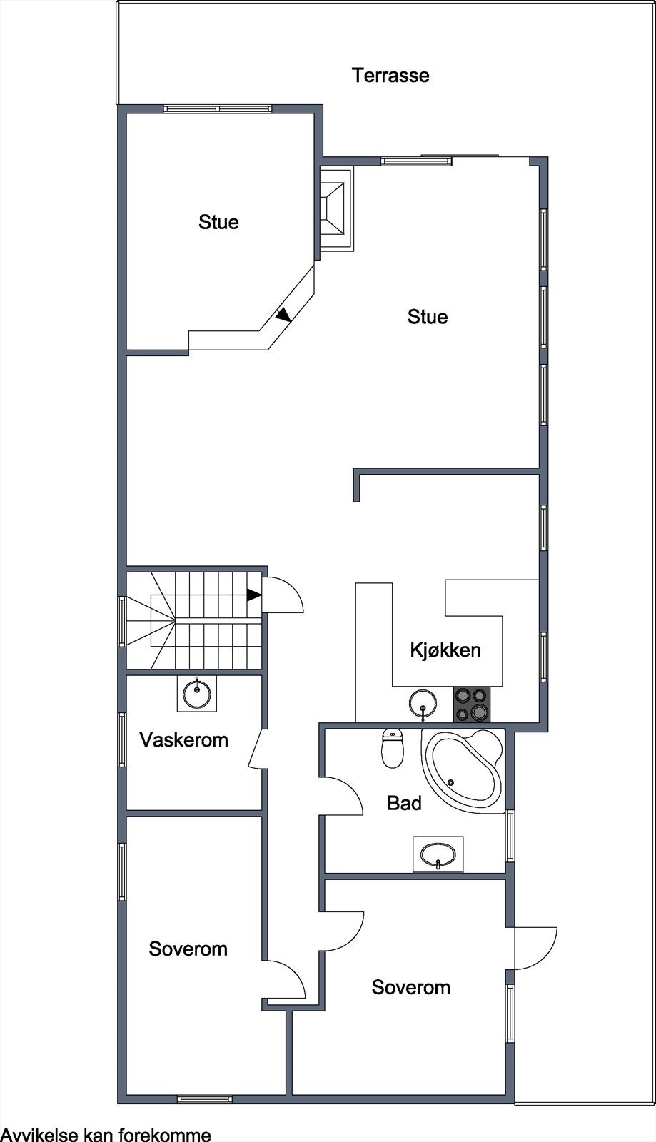 Plantegning 2. etasje Galleribilde