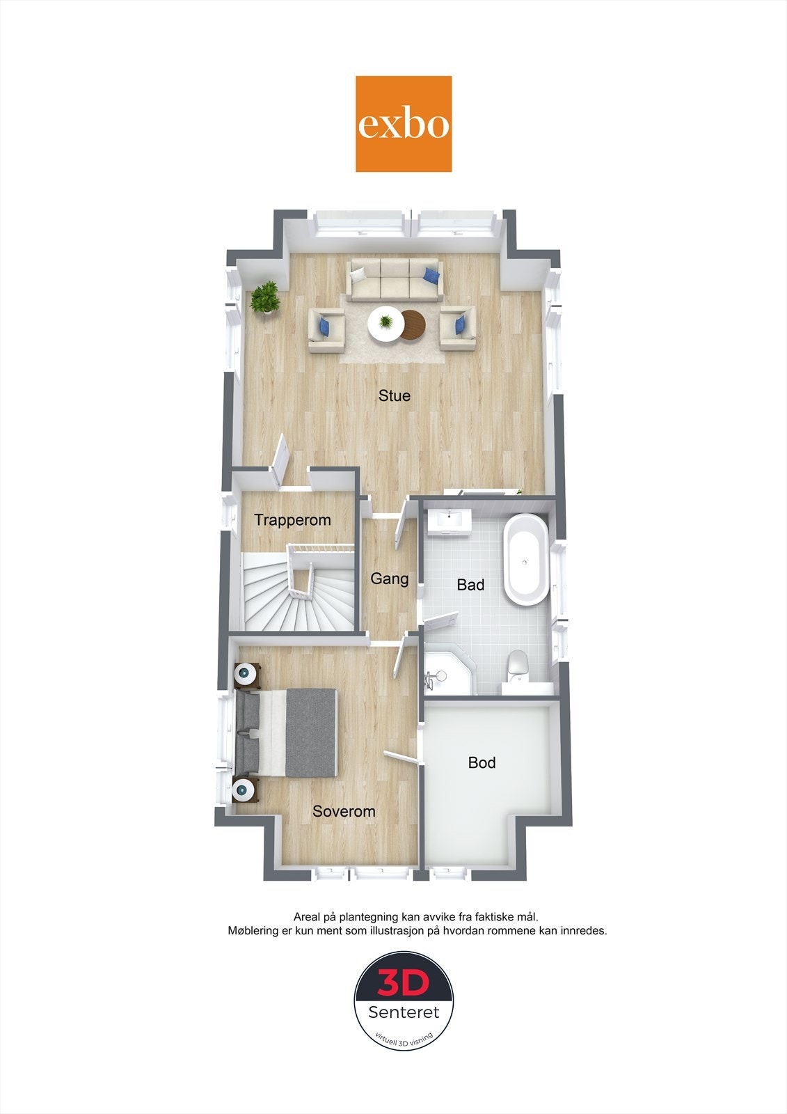 Plantegning loftsetasje. Galleribilde