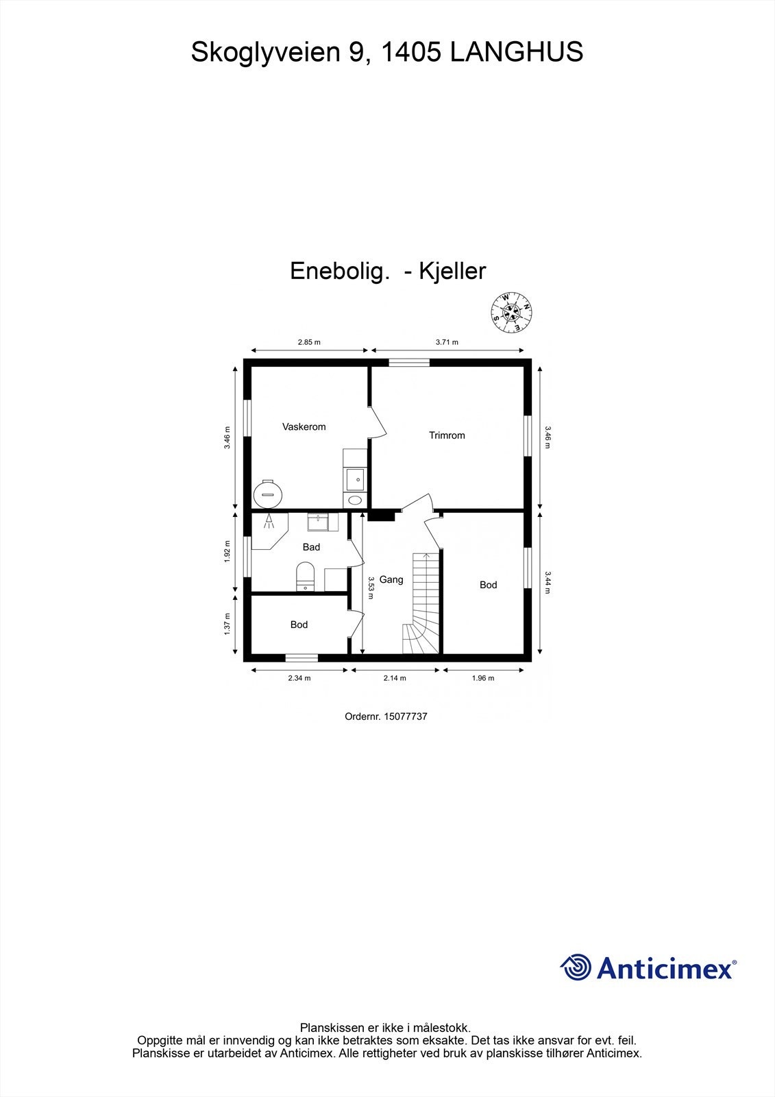 Plantegning- Kjeller Galleribilde