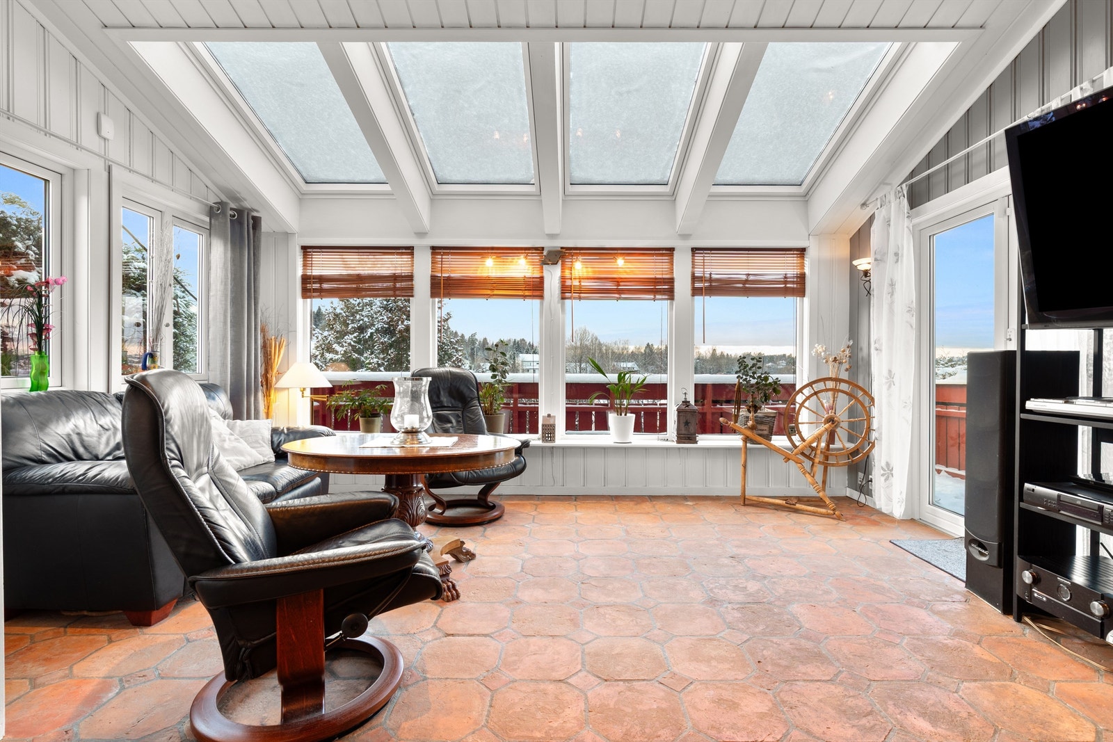 Vinterhagen er et naturlig samlingspunkt Galleribilde